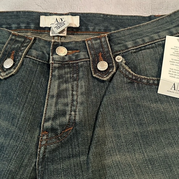 Vintage 90’s Authentic Armani Exchange Flare Bootleg Pants Jeans Size 4 - Picture 3 of 9